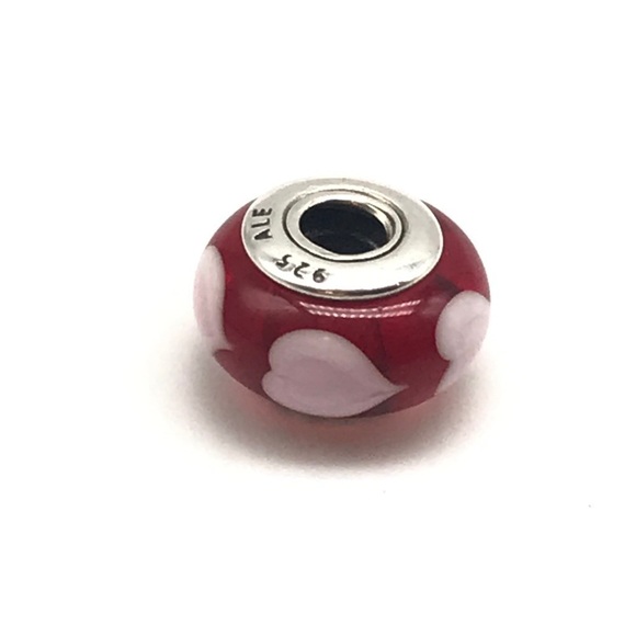 Pandora Red Murano Glass Heart Charm - Picture 4 of 4